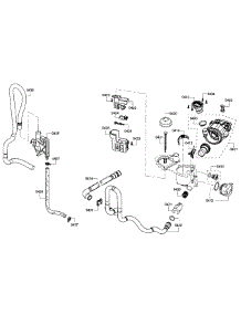 Pump parts for Bosch Dishwasher SHE3AR75UC/21 from AppliancePartsPros.com
