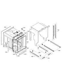 Frame & Cabinet parts for Bosch Dishwasher SHE7PT56UC/01 from AppliancePartsPros.com
