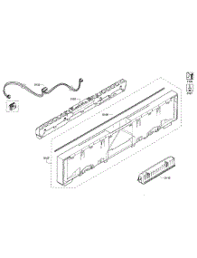 Control Panel parts for Bosch Dishwasher SHP7PT55UC/02 from AppliancePartsPros.com