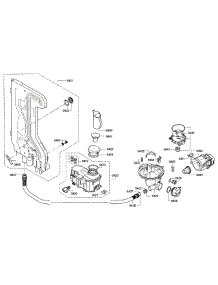 Pump parts for Bosch Dishwasher SHX9PT75UC/80 from AppliancePartsPros.com