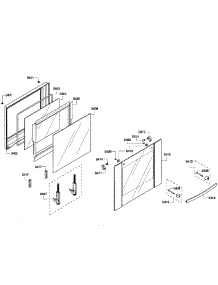 Door Assembly parts for Bosch Wall Oven HBN3550UC/06 from AppliancePartsPros.com