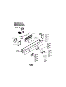 Fascia Panel parts for Bosch Wall Oven HBN5400-02 from AppliancePartsPros.com