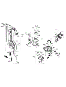 Pump parts for Bosch Dishwasher SHE7PT55UC/01 from AppliancePartsPros.com