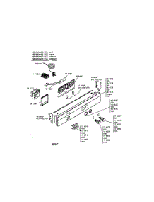 Fascia Panel parts for Bosch Wall Oven HBN5460-02 from AppliancePartsPros.com