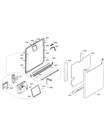 Door parts for Bosch Dishwasher SHE7PT55UC/03 from AppliancePartsPros.com