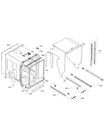 Frame & Cabinet parts for Bosch Dishwasher SHE7PT55UC/03 from AppliancePartsPros.com