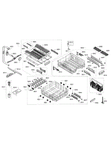 Rack Assembly parts for Bosch Dishwasher SHE7PT55UC/03 from AppliancePartsPros.com