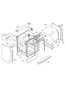 Frame & Cabinet parts for Bosch Dishwasher SHX9PT75UC/76 from AppliancePartsPros.com
