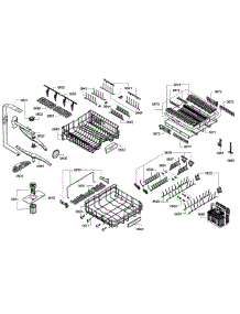 Rack Assembly parts for Bosch Dishwasher SHX9PT75UC/76 from AppliancePartsPros.com
