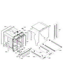 Frame & Cabinet parts for Bosch Dishwasher SHP7PT55UC/01 from AppliancePartsPros.com