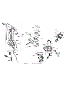 Pump parts for Bosch Dishwasher SHP7PT55UC/01 from AppliancePartsPros.com