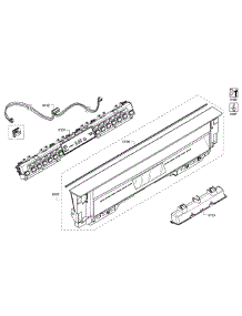 Control Panel parts for Bosch Dishwasher SHE7PT55UC/02 from AppliancePartsPros.com