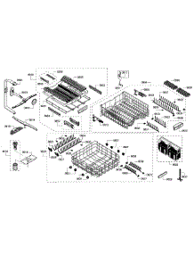 Rack Assembly parts for Bosch Dishwasher SHE7PT55UC/02 from AppliancePartsPros.com