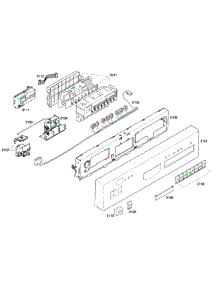 Control Panel parts for Bosch Dishwasher SHI66A05UC/23 from AppliancePartsPros.com