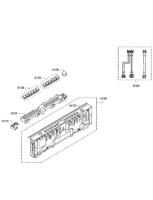 Control Panel parts for Bosch Dishwasher SPX5ES55UC/07 from AppliancePartsPros.com