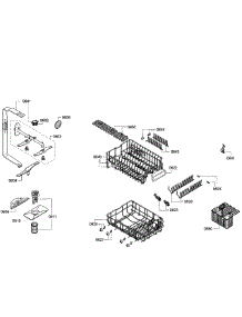 Basket Assembly parts for Bosch Dishwasher SPX5ES55UC/07 from AppliancePartsPros.com