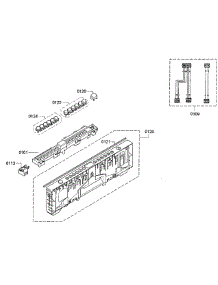 Control Panel parts for Bosch Dishwasher SPX5ES55UC/23 from AppliancePartsPros.com