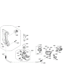 Pump Assembly parts for Bosch Dishwasher SPX5ES55UC/19 from AppliancePartsPros.com