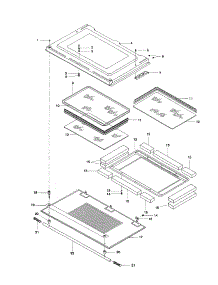 Door, Upper And Lower parts for Bosch Wall Oven HBL562AUC from AppliancePartsPros.com
