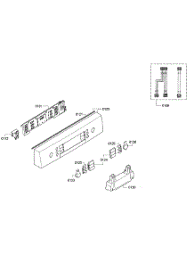 Control Panel parts for Bosch Dishwasher SPE5ES55UC/23 from AppliancePartsPros.com