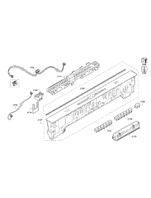 Control Panel parts for Bosch Dishwasher SHX53T55UC/02 from AppliancePartsPros.com