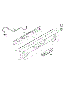Control Panel parts for Bosch Dishwasher SHX68T55UC/02 from AppliancePartsPros.com
