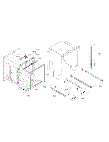 Cabinet parts for Bosch Dishwasher SHE68T56UC/02 from AppliancePartsPros.com