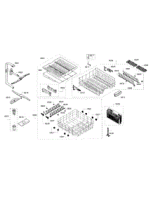 Rack parts for Bosch Dishwasher SHE68T56UC/02 from AppliancePartsPros.com