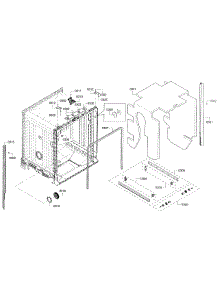 Cabinet parts for Bosch Dishwasher SHE3AR76UC/06 from AppliancePartsPros.com