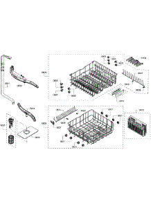 Baskets parts for Bosch Dishwasher SHE3AR76UC/06 from AppliancePartsPros.com