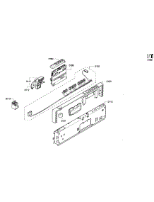 Front Panel parts for Bosch Dishwasher SRX53C15UC/01 from AppliancePartsPros.com