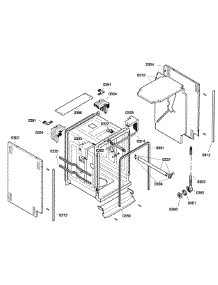Cabinet parts for Bosch Dishwasher SRX53C15UC/01 from AppliancePartsPros.com
