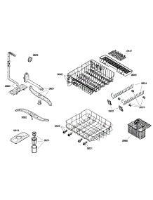 Racks Assembly parts for Bosch Dishwasher SRX53C15UC/01 from AppliancePartsPros.com