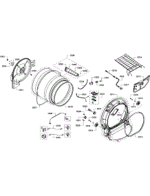 Drum Assembly parts for Bosch Dryer WTVC833PUS/10 from AppliancePartsPros.com
