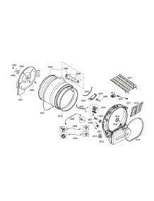 Tub parts for Bosch Dryer WTMC8330US/06 from AppliancePartsPros.com