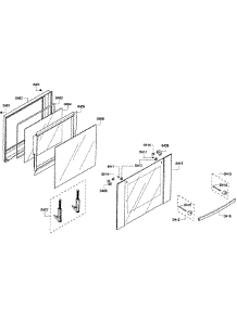 Door Upper parts for Bosch Wall Oven HBL3550UC/05 from AppliancePartsPros.com