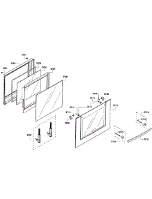 Door Lower parts for Bosch Wall Oven HBL3550UC/05 from AppliancePartsPros.com
