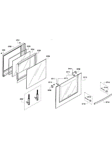 Door Lower parts for Bosch Wall Oven HBL3550UC/06 from AppliancePartsPros.com