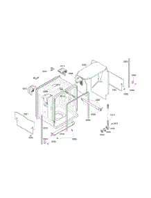 Cabinet Assembly parts for Bosch Dishwasher SHE46C06UC/17 from AppliancePartsPros.com