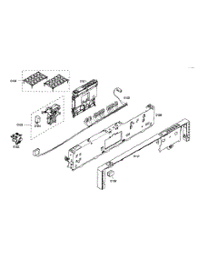 Control Panel parts for Bosch Dishwasher SHX45M05UC/48 from AppliancePartsPros.com