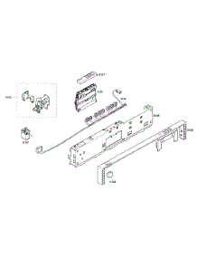Control Panel parts for Bosch Dishwasher SHX33A06UC/21 from AppliancePartsPros.com