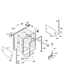 Cabinet Parts parts for Bosch Dishwasher SHX33A06UC/21 from AppliancePartsPros.com