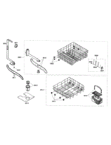 Basket Assembly parts for Bosch Dishwasher SHX33A06UC/21 from AppliancePartsPros.com