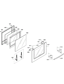Door Assembly parts for Bosch Wall Oven HBL3450UC/06 from AppliancePartsPros.com