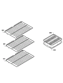 Shelfs parts for Bosch Wall Oven HBL3450UC/06 from AppliancePartsPros.com