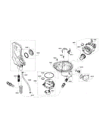 Pump parts for Bosch Dishwasher SHE68T55UC/03 from AppliancePartsPros.com