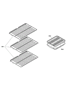 Shelfs parts for Bosch Wall Oven HBL3450UC/02 from AppliancePartsPros.com