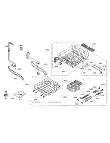 Rack Assembly parts for Bosch Dishwasher SHE46C06UC/48 from AppliancePartsPros.com