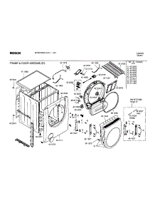 Frame And Door Assemblies parts for Bosch Dryer WTMC6500UC/01 from AppliancePartsPros.com
