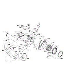 Motor Assembly parts for Bosch Dryer WTVC533SUS/09 from AppliancePartsPros.com